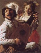 Hendrick Terbrugghen Duet painting